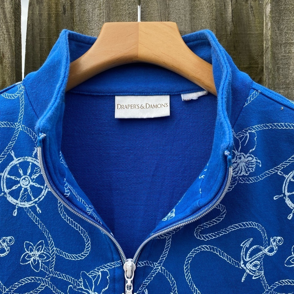 ⚓️⛵️DRAPERS & DAMON XL Nautical Terry Jacket - Picture 2 of 5